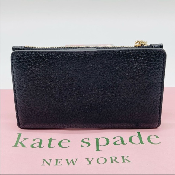 Kate Spade Leila Small Slim Bifold Wallet Black - Picture 4 of 8